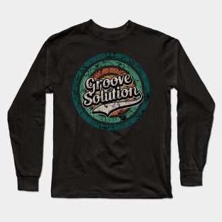 Groove Solution // Retro Circle Crack Vintage Long Sleeve T-Shirt